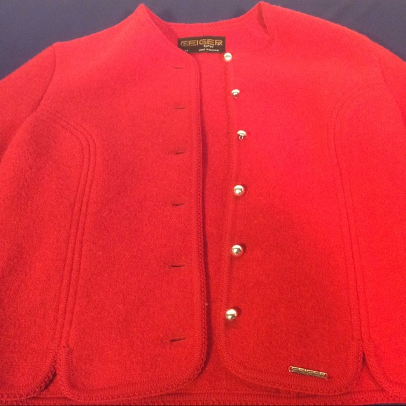 Vintage Geiger Austria women’s Cropped Wool Jacket size 40 made in Austria - Picture 12 of 12